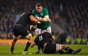 17 November 2018; Tadhg Furlong of Ireland is tackled by Ardie Savea and Kieran Read of New Zealand during the Guinness Series International match between Ireland and New Zealand at Aviva Stadium, Dublin. Photo by Brendan Moran/Sportsfile