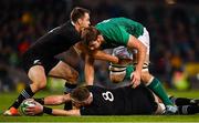 17 November 2018; Kieran Read, 8, and Ben Smith of New Zealand in action against Iain Henderson of Ireland during the Guinness Series International match between Ireland and New Zealand at the Aviva Stadium in Dublin. Photo by Ramsey Cardy/Sportsfile