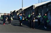 18 November 2018; Coolderry players arrive ahead of the AIB Leinster GAA Hurling Senior Club Championship semi-final match between Ballyboden St Enda's and Coolderry at Parnell Park, in Dublin. Photo by Sam Barnes/Sportsfile