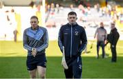 18 November 2018; Na Piarsaigh players Shane Dowling and Kevin Downes walk the pitch prior to the AIB Munster GAA Hurling Senior Club Championship Final between Na Piarsaigh and Ballygunner at Semple Stadium in Thurles, Co. Tipperary. Photo by Diarmuid Greene/Sportsfile