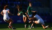 18 November 2018; Sene Naoupu of Ireland is tackled by Kimber Rozier of USA during the Women's International Rugby match between Ireland and USA at Energia Park in Donnybrook, Dublin. Photo by Ramsey Cardy/Sportsfile