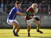 18 November 2018; Barry Daly of Eoghan Rua Coleraine in action against Shane Carey of Scotstown during the AIB Ulster GAA Football Senior Club Championship semi-final match between Eoghan Rua Coleraine and Scotstown at Healy Park in Omagh, Tyrone. Photo by Oliver McVeigh/Sportsfile