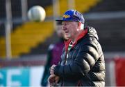 18 November 2018; Eoghan Rua Coleraine manager Sean McGoldrick prior to the AIB Ulster GAA Football Senior Club Championship semi-final match between Eoghan Rua Coleraine and Scotstown at Healy Park in Omagh, Tyrone. Photo by Oliver McVeigh/Sportsfile