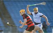 18 November 2018; Peter Hogan of Ballygunner in action against Thomas Grimes of Na Piarsaigh during the AIB Munster GAA Hurling Senior Club Championship Final between Na Piarsaigh and Ballygunner at Semple Stadium in Thurles, Co. Tipperary. Photo by Diarmuid Greene/Sportsfile