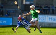 18 November 2018; Niall McMorrow of Ballyboden St Enda's in action against Kevin Brady of Coolderry during the AIB Leinster GAA Hurling Senior Club Championship semi-final match between Ballyboden St Enda's and Coolderry at Parnell Park, in Dublin. Photo by Sam Barnes/Sportsfile