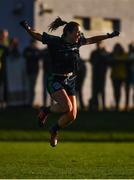 18 November 2018; Aedin Murray of Foxrock-Cabinteely celebrates at the final whistle after victory over Donaghmoyne during the All-Ireland Ladies Senior Club Football Championship Semi-Final 2018 match between Foxrock-Cabinteely and Donaghmoyne at Bray Emmets GAA Club in Bray, Wicklow. Photo by Brendan Moran/Sportsfile