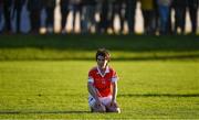 18 November 2018; A dejected Cora Courtney of Donaghmoyne after the All-Ireland Ladies Senior Club Football Championship Semi-Final 2018 match between Foxrock-Cabinteely and Donaghmoyne at Bray Emmets GAA Club in Bray, Wicklow. Photo by Brendan Moran/Sportsfile