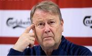 18 November 2018; Denmark manager Aage Hareide during a press conference at Ceres Park in Aarhus, Denmark. Photo by Stephen McCarthy/Sportsfile
