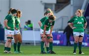 18 November 2018; Ireland players following their defeat in the Women's International Rugby match between Ireland and USA at Energia Park in Donnybrook, Dublin. Photo by Ramsey Cardy/Sportsfile