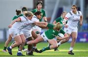 18 November 2018; Emma Hooban of Ireland is tackled by Catie Benson of USA during the Women's International Rugby match between Ireland and USA at Energia Park in Donnybrook, Dublin. Photo by Ramsey Cardy/Sportsfile