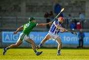 18 November 2018; Niall McMorrow of Ballyboden St Enda's in action against David King of Coolderry during the AIB Leinster GAA Hurling Senior Club Championship semi-final match between Ballyboden St Enda's and Coolderry at Parnell Park, in Dublin. Photo by Sam Barnes/Sportsfile