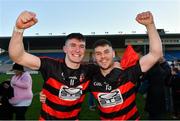 18 November 2018; Ballygunner players Peter Hogan and Conor Sheahan celebrate after the AIB Munster GAA Hurling Senior Club Championship Final between Na Piarsaigh and Ballygunner at Semple Stadium in Thurles, Co. Tipperary. Photo by Diarmuid Greene/Sportsfile