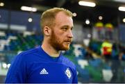 18 November 2018; Liam Boyce of Northern Ireland prior to the UEFA Nations League match between Northern Ireland and Austria at the National Football Stadium in Windsor Park, Belfast. Photo by David Fitzgerald/Sportsfile