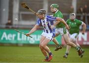 18 November 2018; Luke Corcoran of Ballyboden St Enda's in action against Kevin Connolly of Coolderry during the AIB Leinster GAA Hurling Senior Club Championship semi-final match between Ballyboden St Enda's and Coolderry at Parnell Park in Dublin. Photo by Sam Barnes/Sportsfile