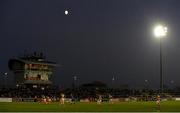 18 November 2018; A general view of the moon during the AIB Ulster GAA Football Senior Club Championship semi-final match between Crossmaglen Rangers and Gaoth Dobhair at Healy Park in Omagh, Tyrone. Photo by Oliver McVeigh/Sportsfile