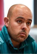 19 November 2018; Munster defence coach JP Ferreira during a Munster Rugby press conference at the University of Limerick in Limerick. Photo by Diarmuid Greene/Sportsfile