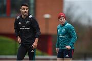 19 November 2018; Conor Murray and Neil Cronin during Munster Rugby squad training at the University of Limerick in Limerick. Photo by Diarmuid Greene/Sportsfile