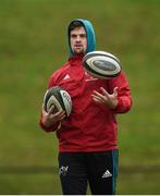 19 November 2018; Conor Oliver sits out Munster Rugby squad training at the University of Limerick in Limerick. Photo by Diarmuid Greene/Sportsfile