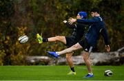 19 November 2018; Harry Byrne, right, and Noel Reid during Leinster Rugby squad training at UCD in Dublin. Photo by Ramsey Cardy/Sportsfile