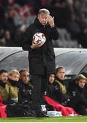 19 November 2018; Denmark manager Aage Hareide during the UEFA Nations League B match between Denmark and Republic of Ireland at Ceres Park in Aarhus, Denmark. Photo by Stephen McCarthy/Sportsfile