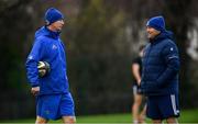 19 November 2018; Head coach Leo Cullen, left, and Scrum coach John Fogarty during Leinster Rugby squad training at UCD in Dublin. Photo by Ramsey Cardy/Sportsfile
