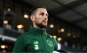 19 November 2018; Conor Hourihane of Republic of Ireland during the UEFA Nations League B group four match between Denmark and Republic of Ireland at Ceres Park in Aarhus, Denmark. Photo by Stephen McCarthy/Sportsfile