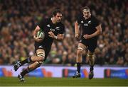 17 November 2018; Sam Whitelock, left, and Brodie Retallick of New Zealand during the Guinness Series International match between Ireland and New Zealand at the Aviva Stadium in Dublin. Photo by David Fitzgerald/Sportsfile
