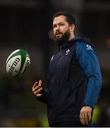 17 November 2018; Ireland defence coach Andy Farrell prior to the Guinness Series International match between Ireland and New Zealand at the Aviva Stadium in Dublin. Photo by David Fitzgerald/Sportsfile