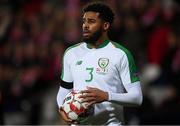 19 November 2018; Cyrus Christie of Republic of Ireland during the UEFA Nations League B group four match between Denmark and Republic of Ireland at Ceres Park in Aarhus, Denmark. Photo by Stephen McCarthy/Sportsfile