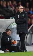 19 November 2018; Republic of Ireland manager Martin O'Neill and assistant manager Roy Keane during the UEFA Nations League B group four match between Denmark and Republic of Ireland at Ceres Park in Aarhus, Denmark. Photo by Stephen McCarthy/Sportsfile