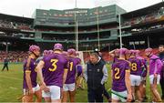 18 November 2018; Wexford manager Davy Fitzgerald before the Aer Lingus Fenway Hurling Classic 2018 semi-final match between Limerick and Wexford at Fenway Park in Boston, MA, USA. Photo by Piaras Ó Mídheach/Sportsfile
