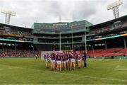 18 November 2018; The Wexford squad before the Aer Lingus Fenway Hurling Classic 2018 semi-final match between Limerick and Wexford at Fenway Park in Boston, MA, USA. Photo by Piaras Ó Mídheach/Sportsfile