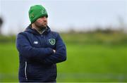 16 November 2018; Republic of Ireland assistant coach Shane Bass prior to the U16 Victory Shield match between Republic of Ireland and Scotland at Mounthawk Park in Tralee, Kerry. Photo by Brendan Moran/Sportsfile