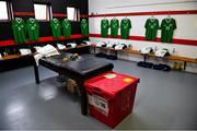 16 November 2018; A general view of the Republic of Ireland dressing room at Tralee Dynamos prior to the U16 Victory Shield match between Republic of Ireland and Scotland at Mounthawk Park in Tralee, Kerry. Photo by Brendan Moran/Sportsfile