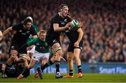 17 November 2018; Brodie Retallick of New Zealand during the Guinness Series International match between Ireland and New Zealand at Aviva Stadium, Dublin. Photo by Brendan Moran/Sportsfile