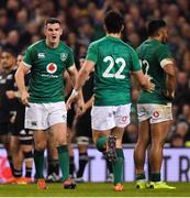 17 November 2018; Jonathan Sexton of Ireland is subsitiuted for team-mate Joey Carbery during the Guinness Series International match between Ireland and New Zealand at Aviva Stadium, Dublin. Photo by Brendan Moran/Sportsfile