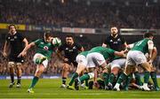 17 November 2018; Luke McGrath of Ireland makes a clearance during the Guinness Series International match between Ireland and New Zealand at Aviva Stadium, Dublin. Photo by Brendan Moran/Sportsfile