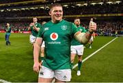 17 November 2018; Tadhg Furlong of Ireland celebrates after the Guinness Series International match between Ireland and New Zealand at Aviva Stadium, Dublin. Photo by Brendan Moran/Sportsfile