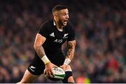 17 November 2018; TJ Perenara of New Zealand during the Guinness Series International match between Ireland and New Zealand at Aviva Stadium, Dublin. Photo by Brendan Moran/Sportsfile