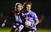 21 November 2018; Dearbhaile Beirne of University College Dublin in action against Shauna Molloy of University of Limerick during the Gourmet Food Parlour HEC Ladies Division 1 League Final 2018 match between University College Dublin and University of Limerick at Stradbally in Laois. Photo by Matt Browne/Sportsfile