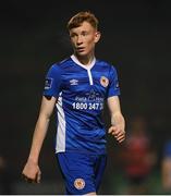 1 November 2018; Cian O'Malley of St. Patrick's Athletic during the SSE Airtricity U15 League Final match between Bohemians and St. Patrick's Athletic at Dalymount Park in Dublin. Photo by Harry Murphy/Sportsfile