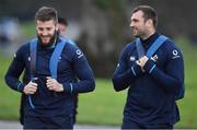 22 November 2018; Stuart McCloskey, left, and Tadhg Beirne arrive for Ireland Rugby Squad Training at Carton House in Maynooth, Kildare. Photo by Brendan Moran/Sportsfile