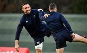 22 November 2018; Jack Conan, left, during Ireland rugby squad training at Carton House in Maynooth, Kildare. Photo by Brendan Moran/Sportsfile