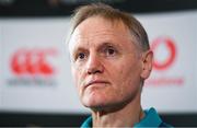 22 November 2018; Head coach Joe Schmidt during an Ireland rugby press conference at Carton House in Maynooth, Kildare. Photo by Brendan Moran/Sportsfile