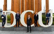 23 November 2018; In attendance during the GPA DCU Business School Masters Scholarship Programme and MBA Programme announcement are, from left, Cavan Footballer Dara McVeety, Dublin hurler Chris Crummey, Former Down Hurler Michael Ennis, Former Meath hurler Colm Ó Méalóid, and Dublin hurler Eoghan O Donnell at DCU Business School in Dublin. Photo by Sam Barnes/Sportsfile