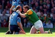 15 June 1997; Tommy Dowd, right, of Meath and Keith Barr of Dublin following the Leinster Senior Football Championship Quarter-Final match between Meath and Dublin at Croke Park in Dublin. Photo by David Maher/SPORTSFILE