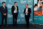 23 November 2018; Eoghan Stack, Director of Commercial Business Development at DCU Business School, right, speaking during the GPA DCU Business School Masters Scholarship Programme and MBA Programme announcement at DCU Business School in Dublin. Photo by Sam Barnes/Sportsfile