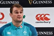 23 November 2018; Team captain Rhys Ruddock during a Press Conference after the Ireland Rugby Captain's Run at the Aviva Stadium in Dublin. Photo by Matt Browne/Sportsfile