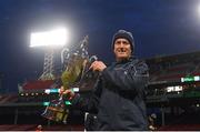 18 November 2018; Limerick manager John Kiely with the Players Champions Cup after the Aer Lingus Fenway Hurling Classic 2018 Final match between Cork and Limerick at Fenway Park in Boston, MA, USA. Photo by Piaras Ó Mídheach/Sportsfile
