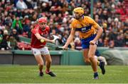 18 November 2018; Peter Duggan of Clare in action against Mark Coleman of Cork during the Aer Lingus Fenway Hurling Classic 2018 semi-final match between Clare and Cork at Fenway Park in Boston, MA, USA. Photo by Piaras Ó Mídheach/Sportsfile